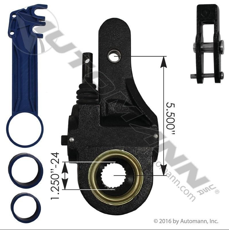 Automann 139.2410 Meritor Type Slack Adjuster 5.