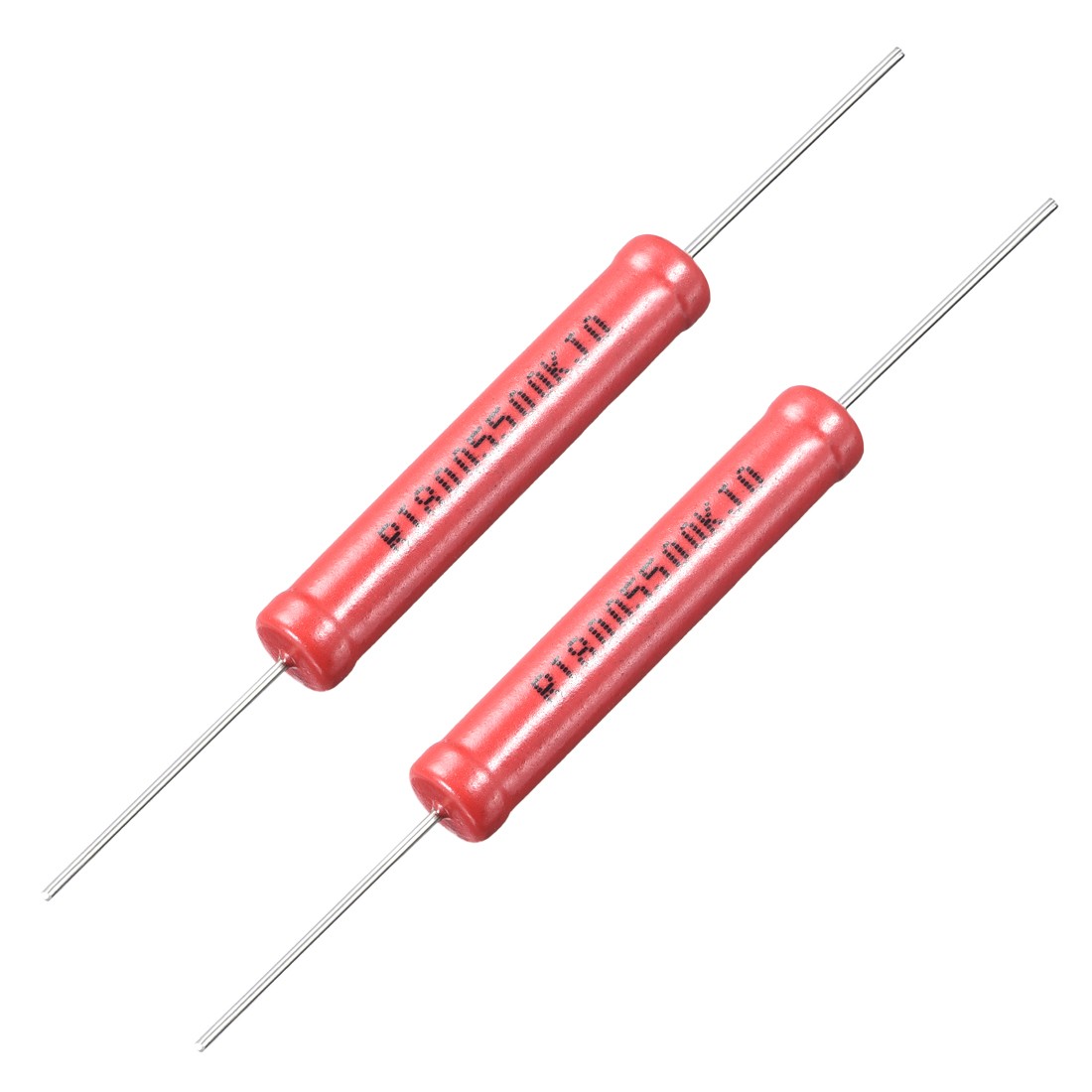 5W Power Rating 500K Ohm High Voltage Glass Glaze Film Resistor 2 Pcs