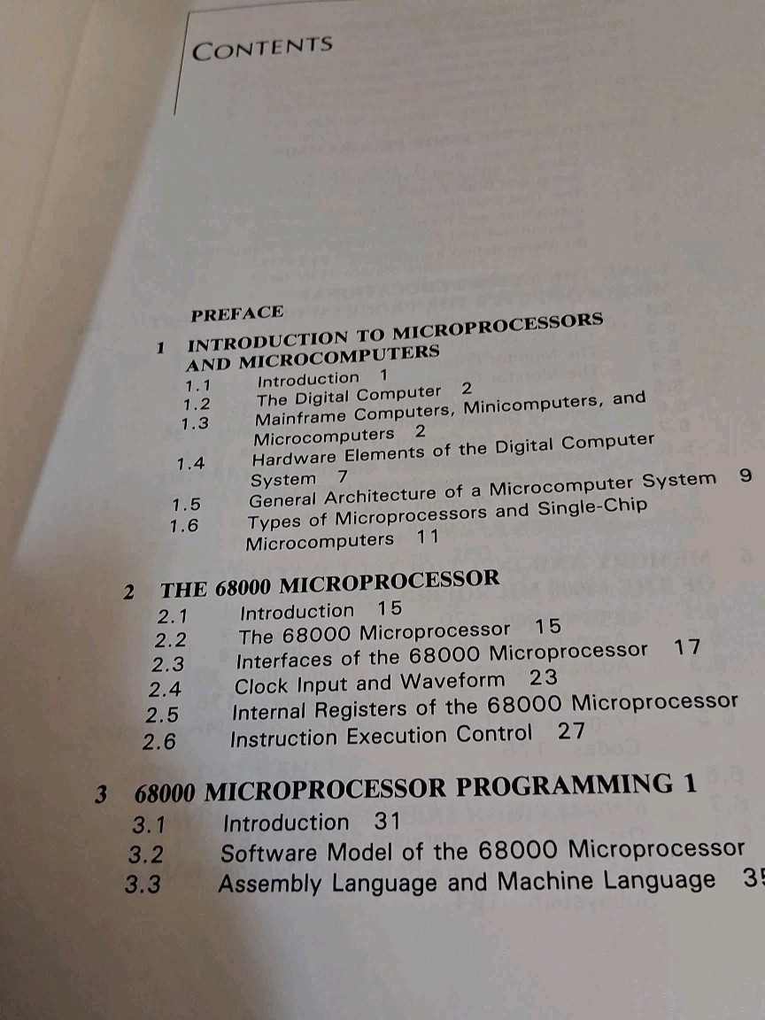 The 68000 Microprocessor: Architecture, Software, and Interfacing Techniques
