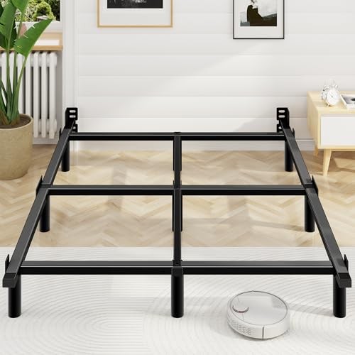 Size Bed Frame, 7 Inch Basics Metal Bed Frame, Heavy Duty 9-Leg Full Modern