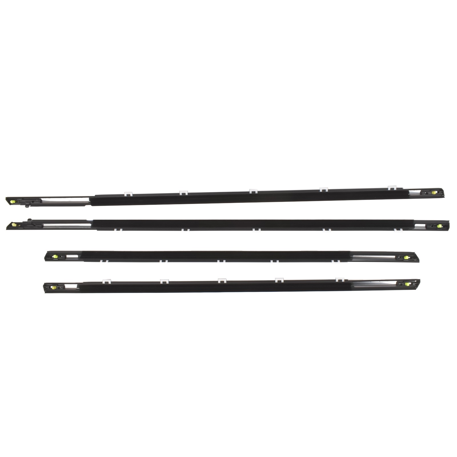 Front Rear Door Outside Weatherstrip LH & RH 4Pcs Set for Kia Forte 2019-2023