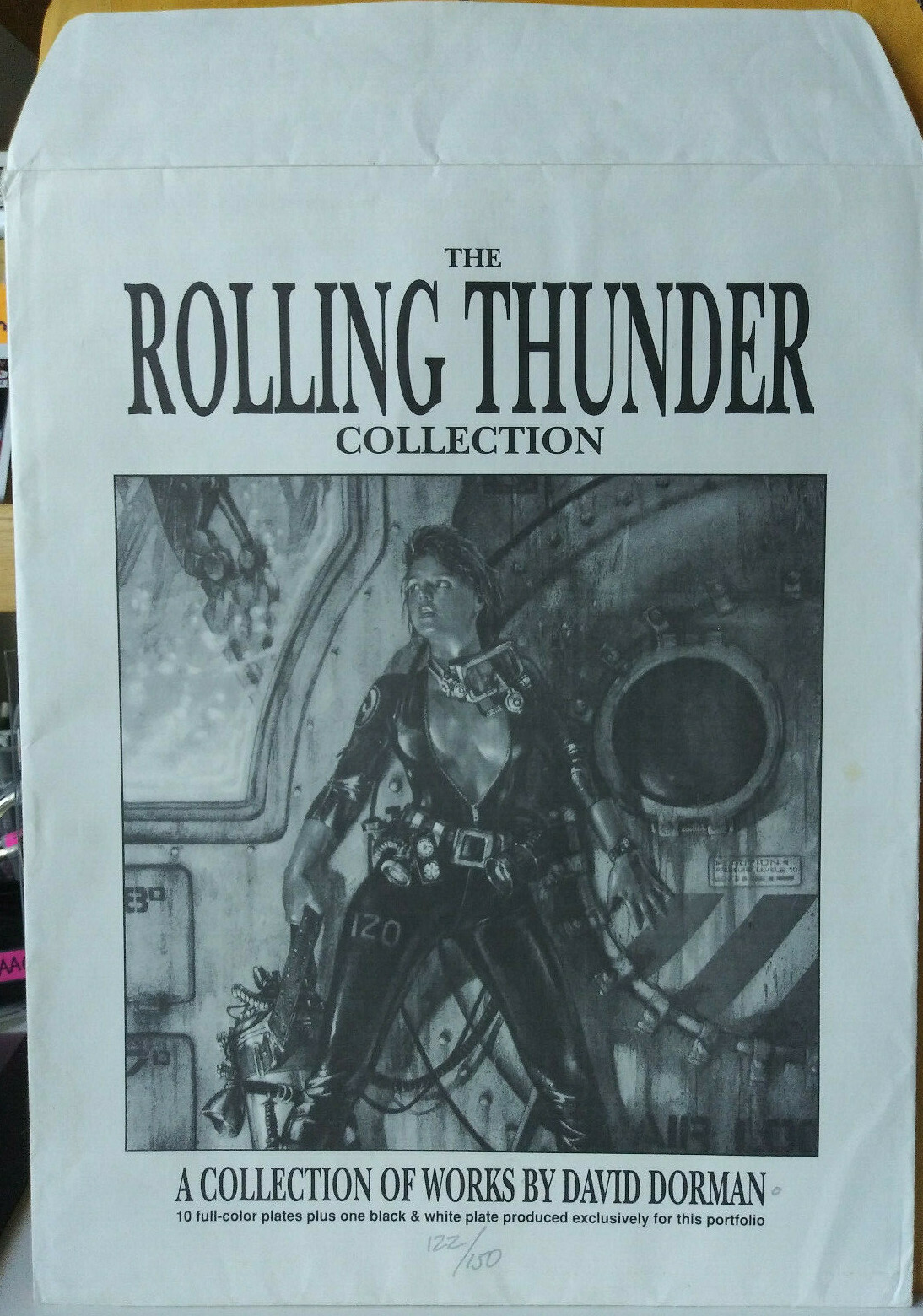 8 HAND SIGNED NUMBERED ROLLING THUNDER POTFOLIO 122/150 DAVE DORMAN 14x11