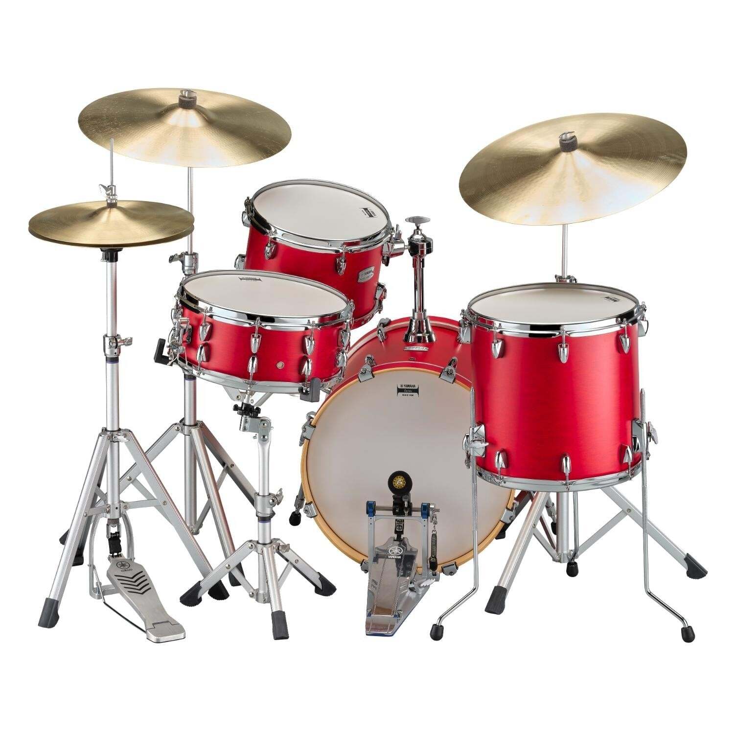 Yamaha Tour Custom Maple 3pc Drum Set Candy Apple Satin