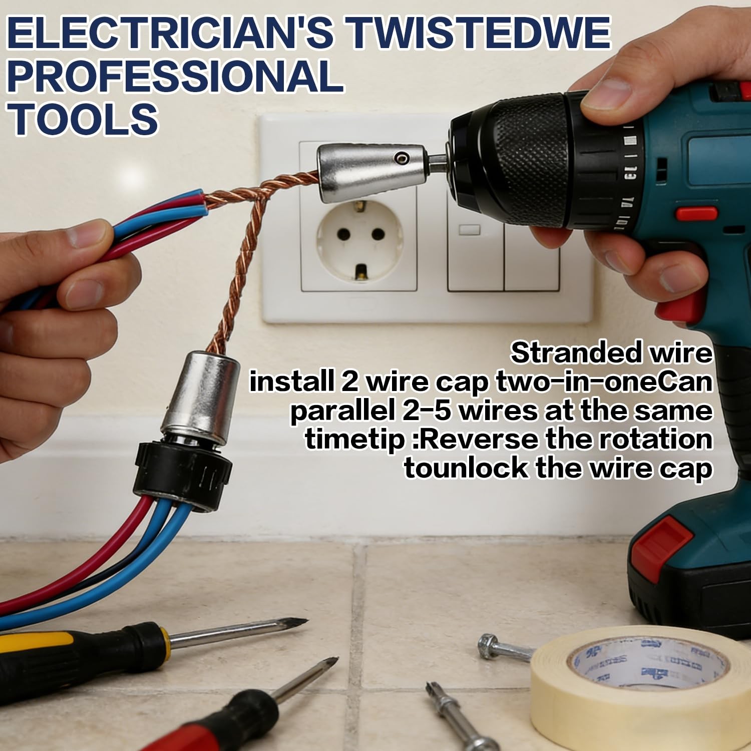 TreVark Wire Stripping for Drill, Tool & Twisting...