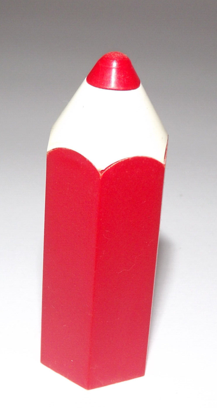 Vintage Pencil Shape Pencil Sharpener Plasic Made In Germany