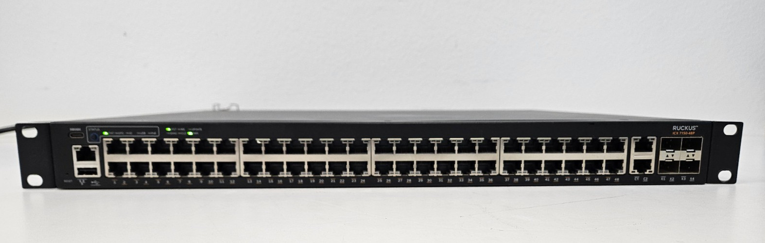 Ruckus ICX7150-48P-4X1G 48-Port Gigabit PoE+ Managed Network Switch