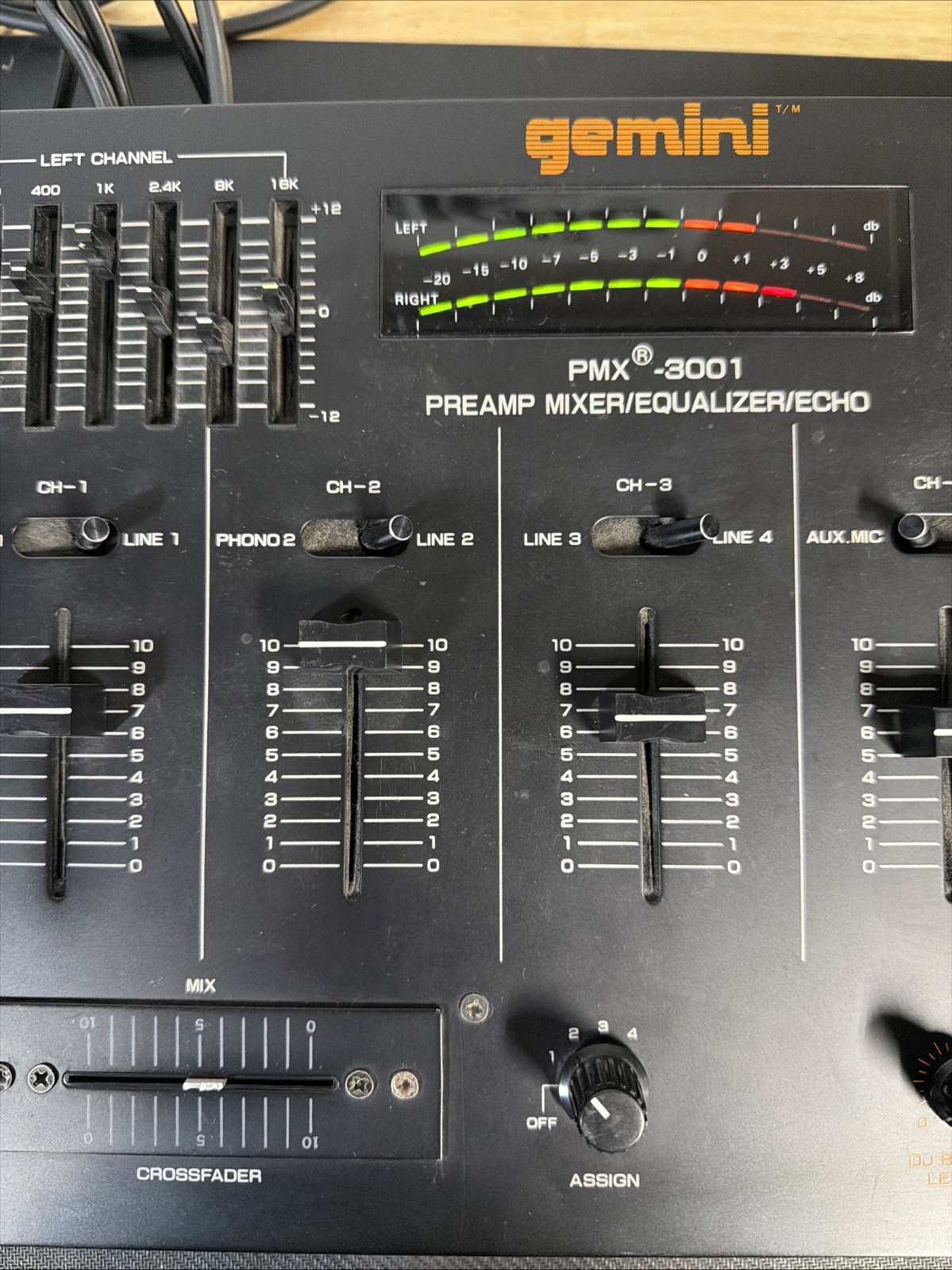 READ! Gemini PMX-3001 PREAMP MIXER EQUALIZER ECHO DJ Fast USA Ship! 3000 Echo