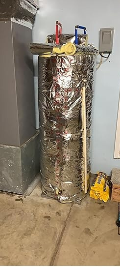 WATER HEATER REFLECTIVE Fiberglass Insulation KIT Wrap 1.5" (48 X 5FT) R6-12