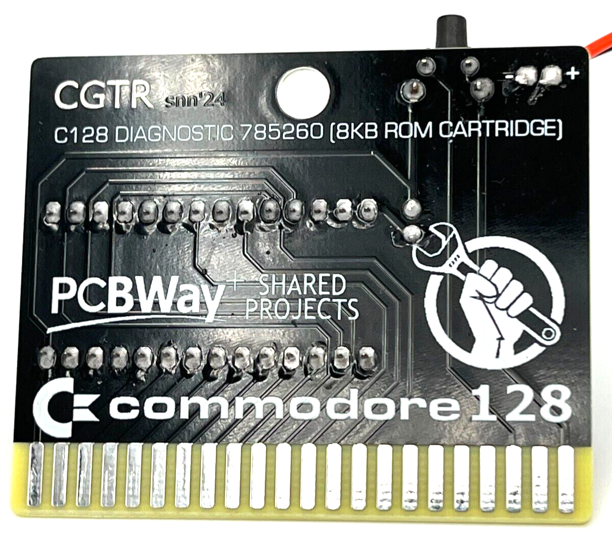 Commodore 128 Diagnostic Cartridge with Voltmeter Display USA seller