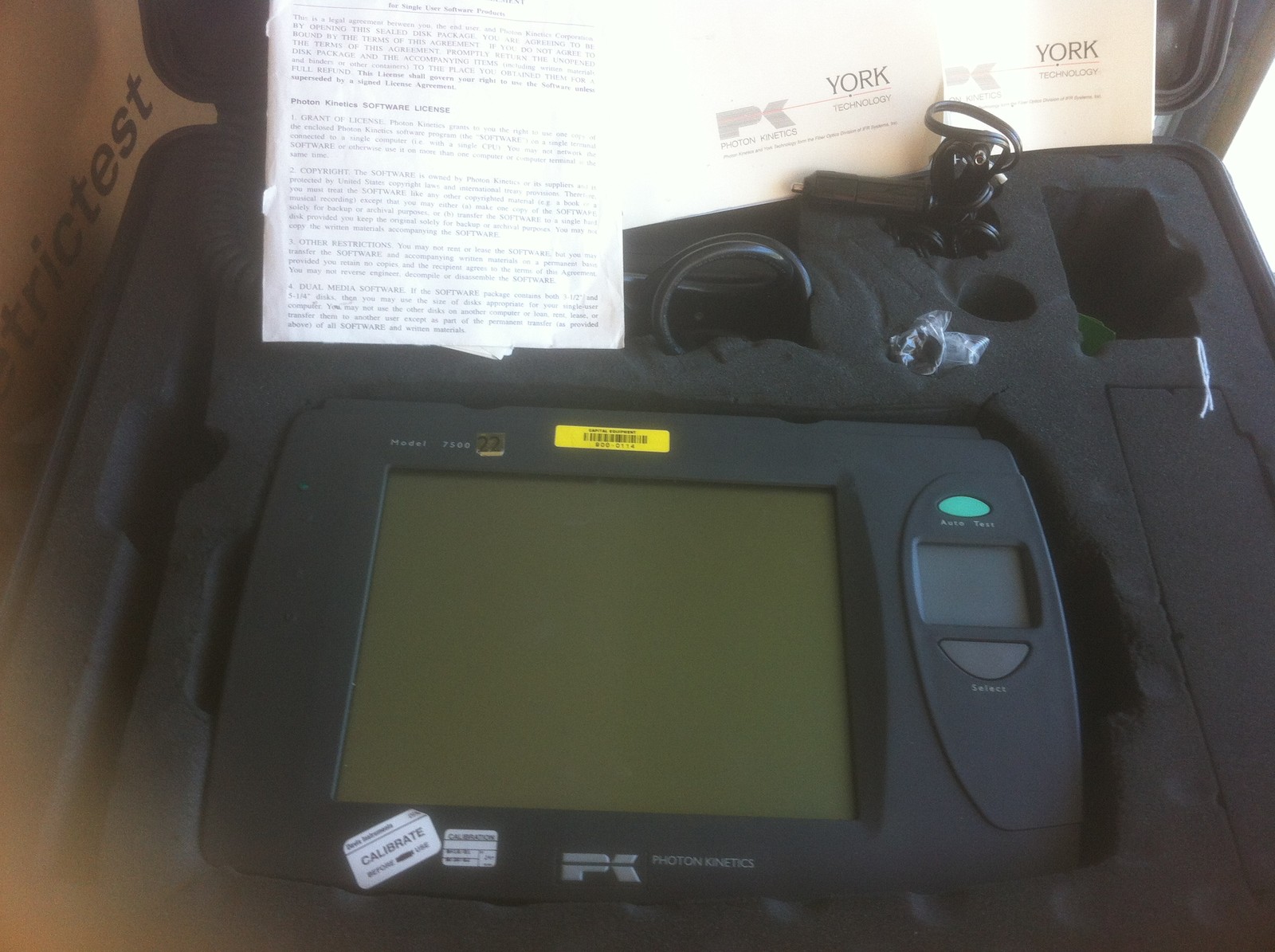 Photon Kinetics GN Nettest 7500 Optical Time Domain Reflectometer w 747S