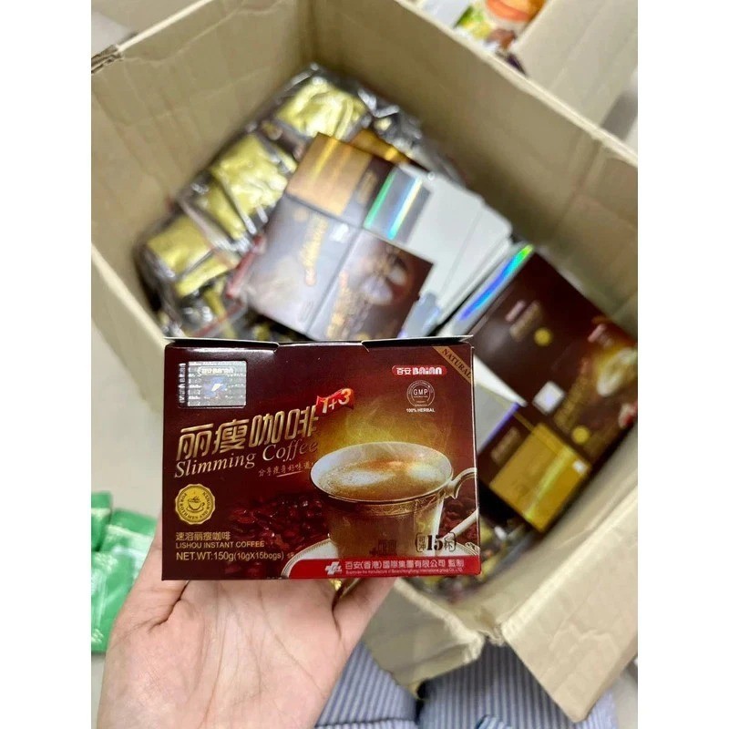 1 Box ( 10g x 15 s ) Authentic 3 in 1 Instant Slimming Natural Coffee Fat Burn