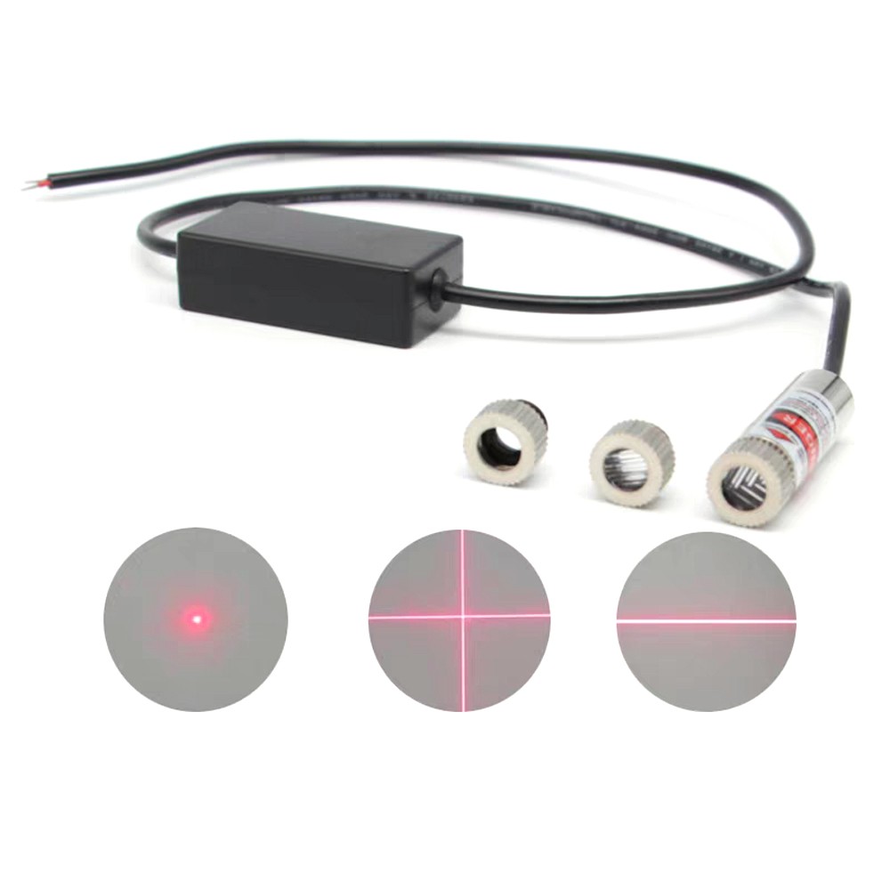 650nm 5mW 100mW 5-24V Adjustable Laser Module Marking Line Positioning Tool