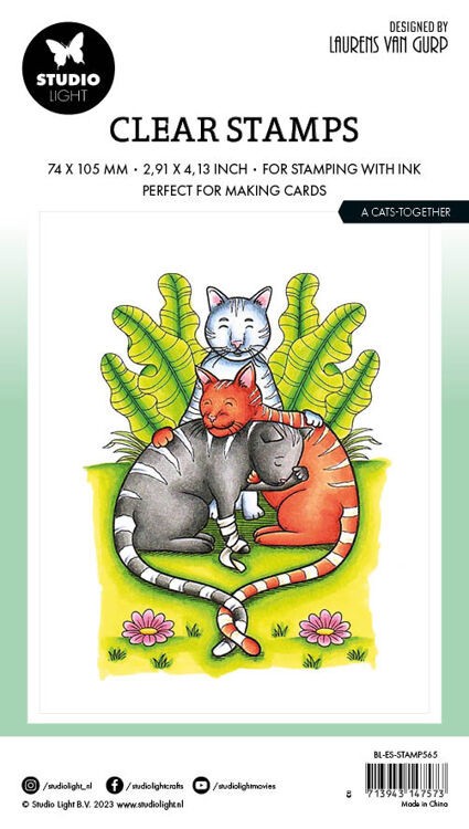 STUDIO LIGHT - ACRYLIC STAMPS - A CATS TOGETHER