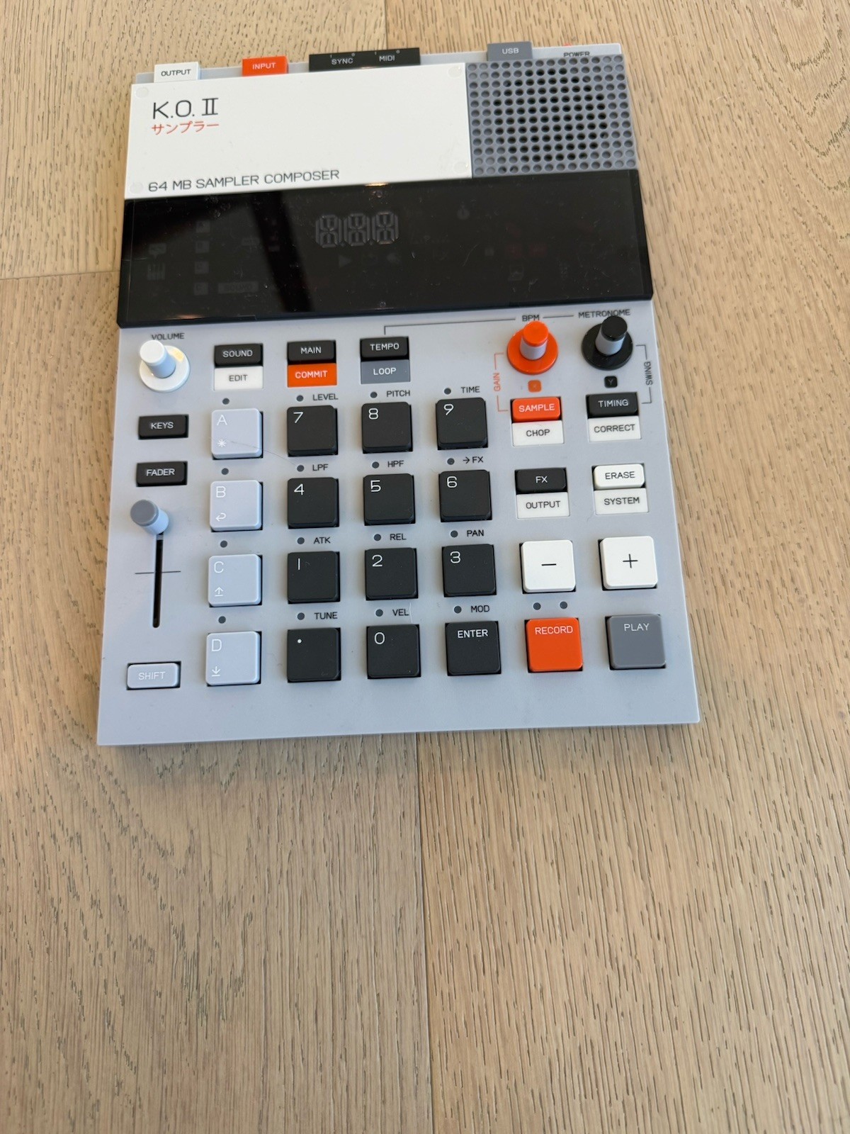 teenage engineering K.O. II Portable Sampler Composer. No Cables included or Box