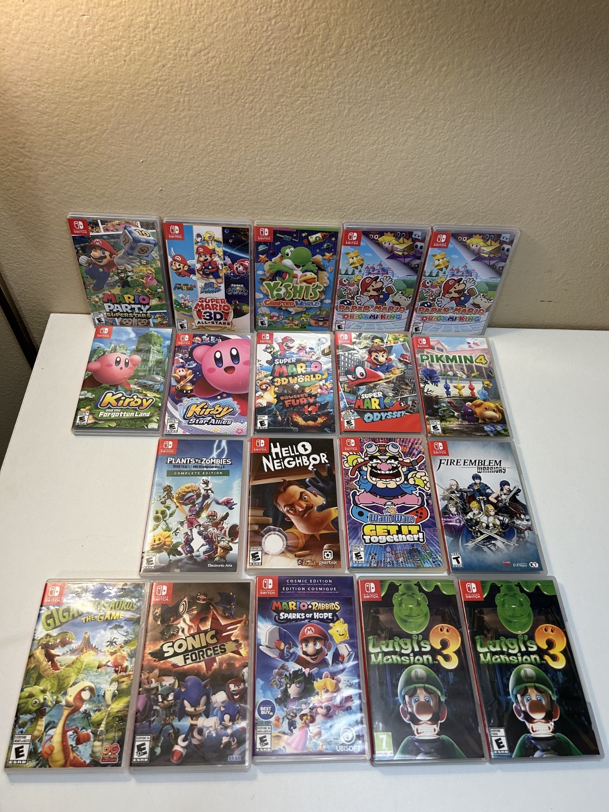 Case Only Nintendo Switch Super Mario 3D All-Stars 19 Game Case Only Lot