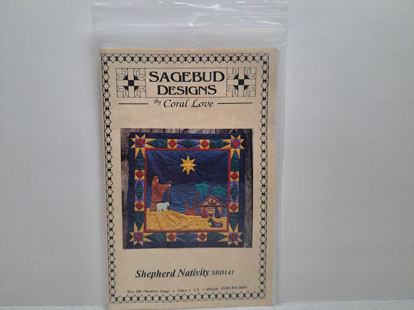 Sagebud Designs Quilt Pattern - Sheperd Nativity (36" x 36") #SBD141