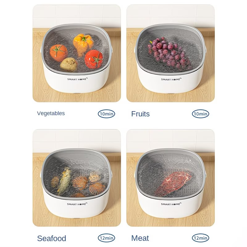 Portable Fruit Vegetable Washer Food Cleaner Purifier Kitchen Gadget