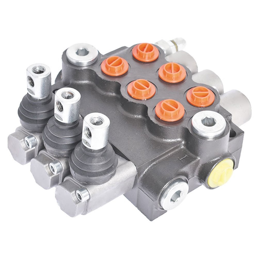 Hydraulic Directional Control 3 Spool Valve 11GPM Double Acting Adjustable US