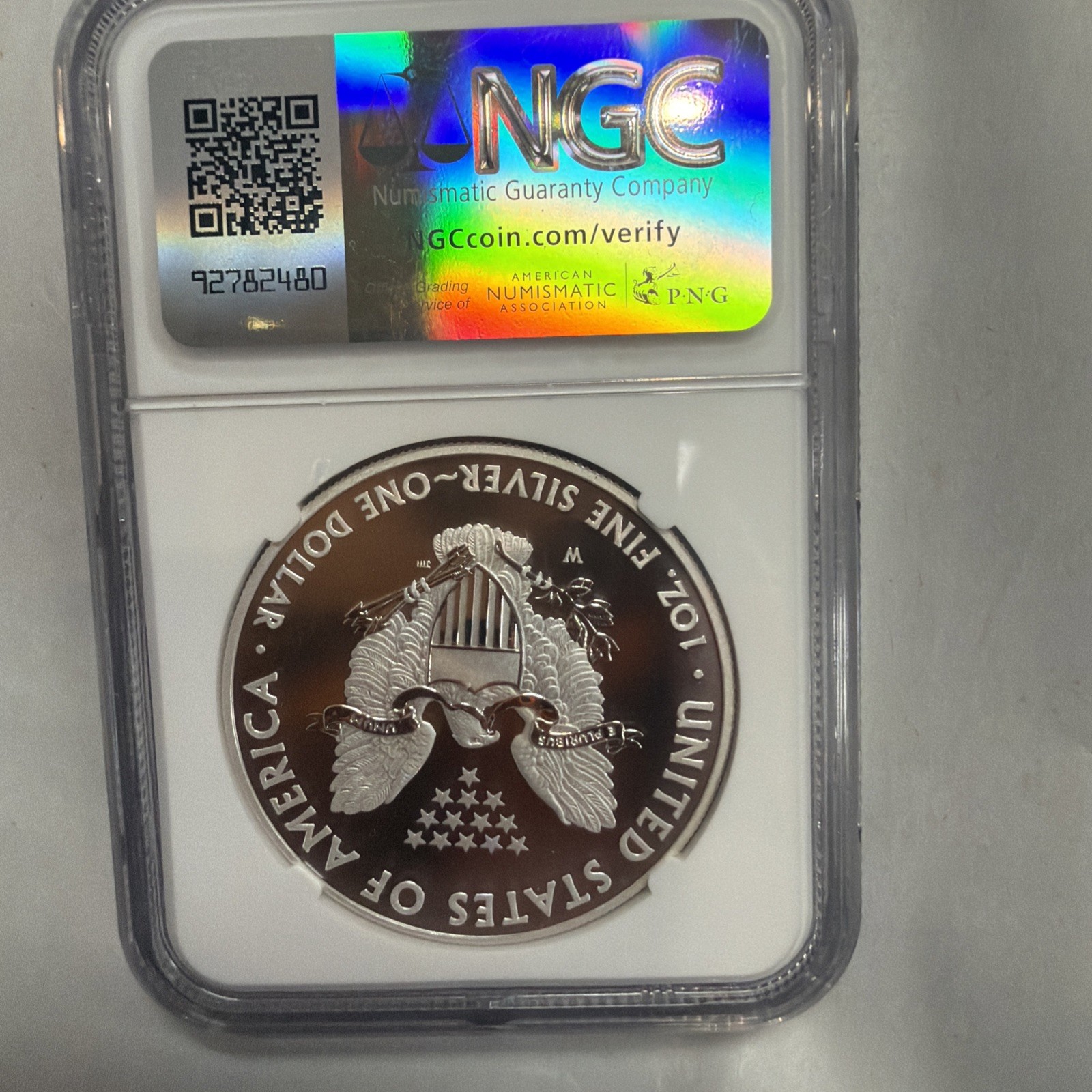2013 W SILVER EAGLE NGC SP69 ENHANCED FINISH FROM THE WEST POINT EAGLE SET
