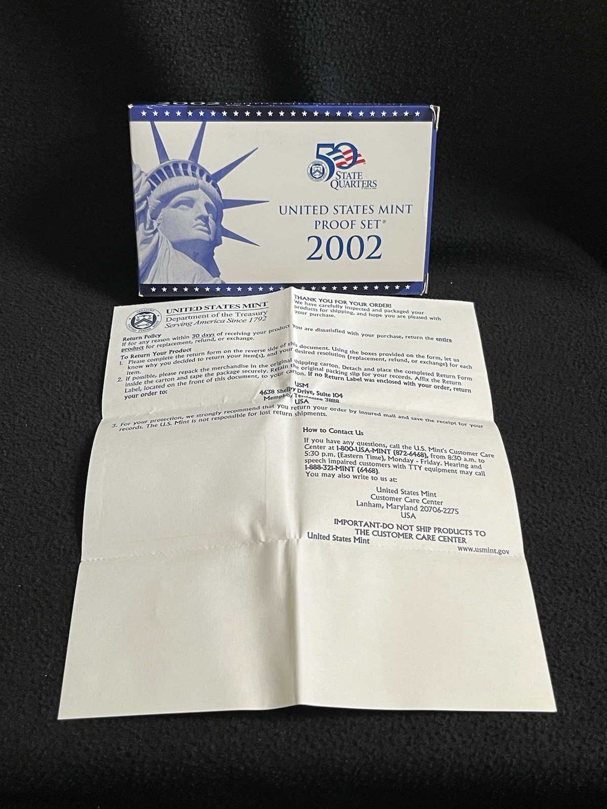 United States Mint Proof Set 2002