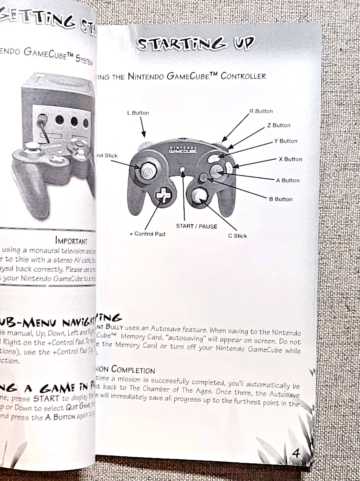 The Ant Bully Instruction Manual Only - GameCube