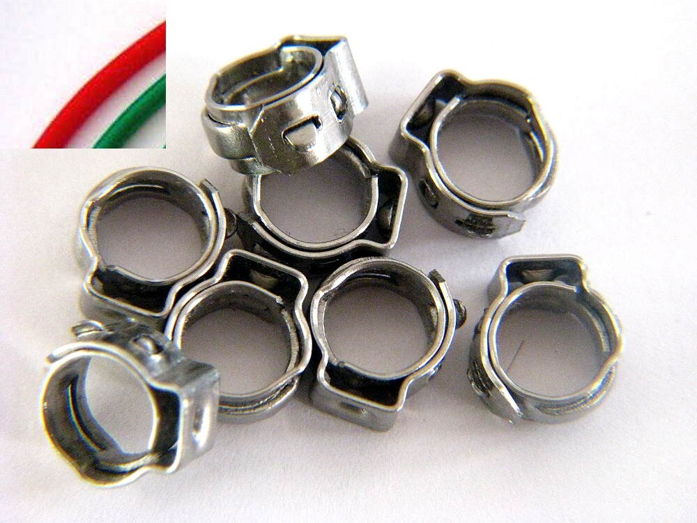 8 - Mini Hose Crimps for Mini Jewelers Oxygen/Acetylene Welding Torch