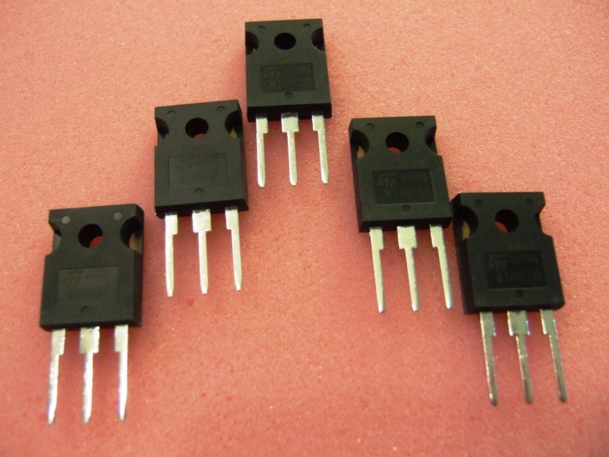 LOT OF 5  ST MICRO MOSFET N-CHANNEL 500V TO-247 14A W14NC50 STW14NC50