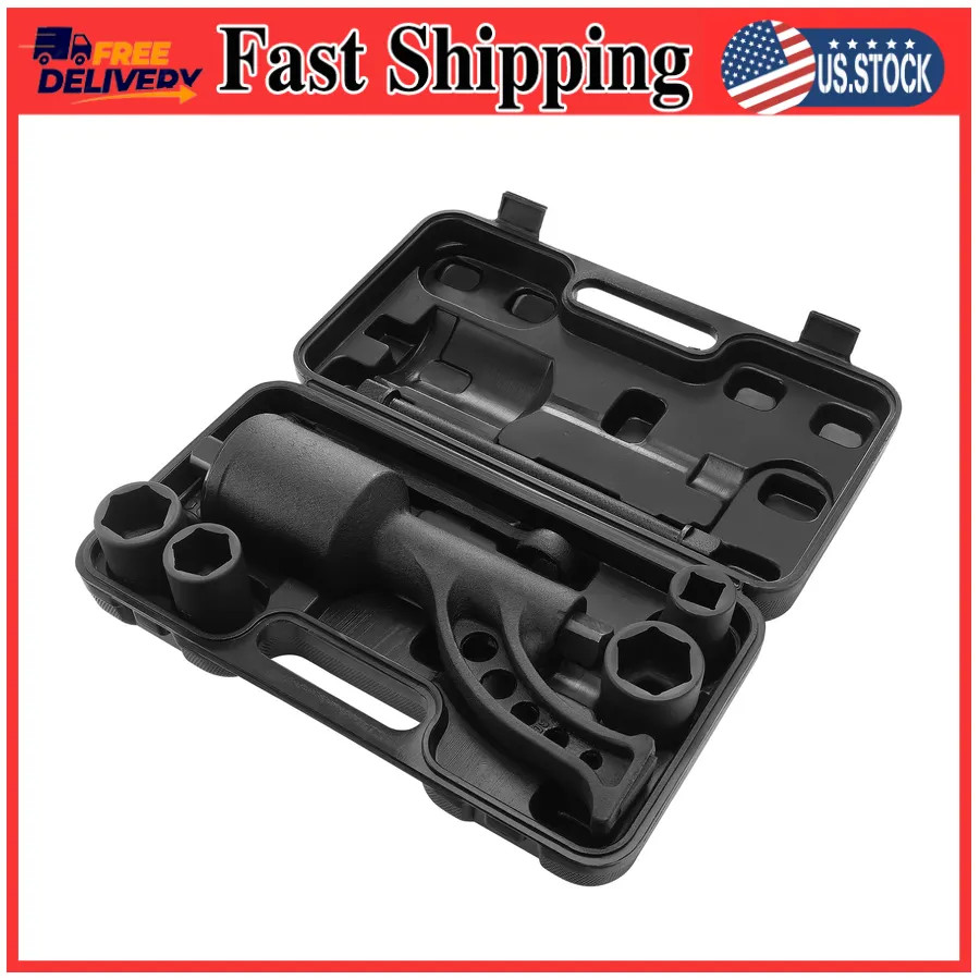 1 Inch Drive Torque Multiplier Wrench Set 6800Nm Lug Nut Remover with 4 Sockets