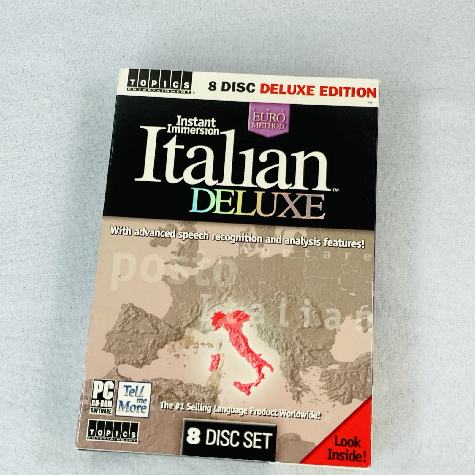 Language Learning Italian Instant Immersion Deluxe 8 CD Disk Lot