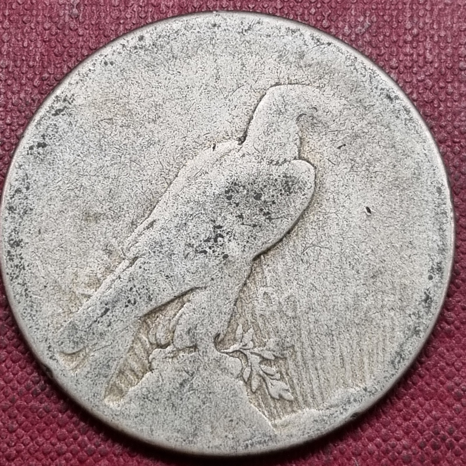 1923 Peace Silver Dollar $1 POOR Lowball Worst Condition Imaginable #95689
