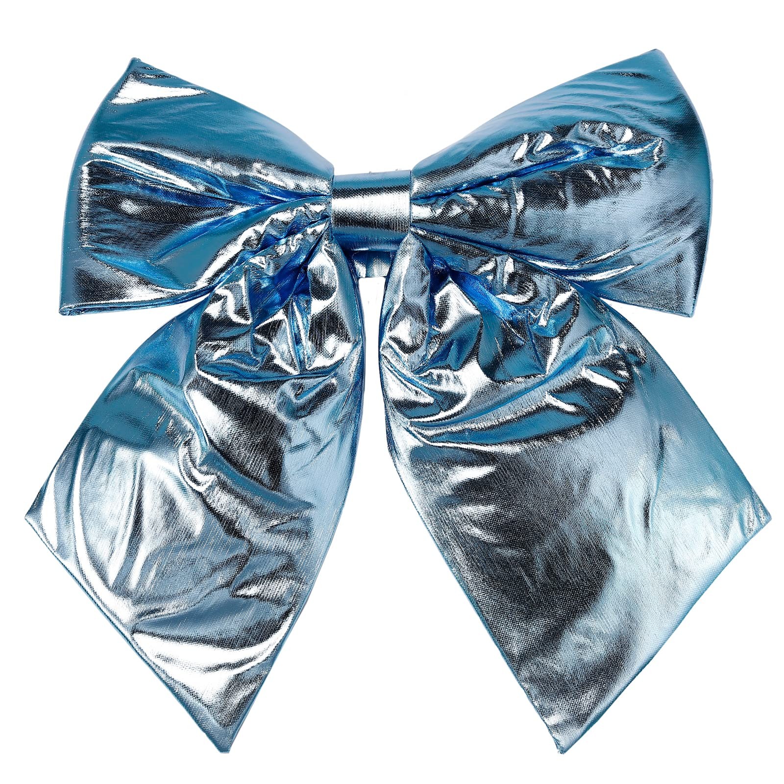 allgala Christmas Metallic Foil Bows – 2 Pack, 25x30cm, Light Blue