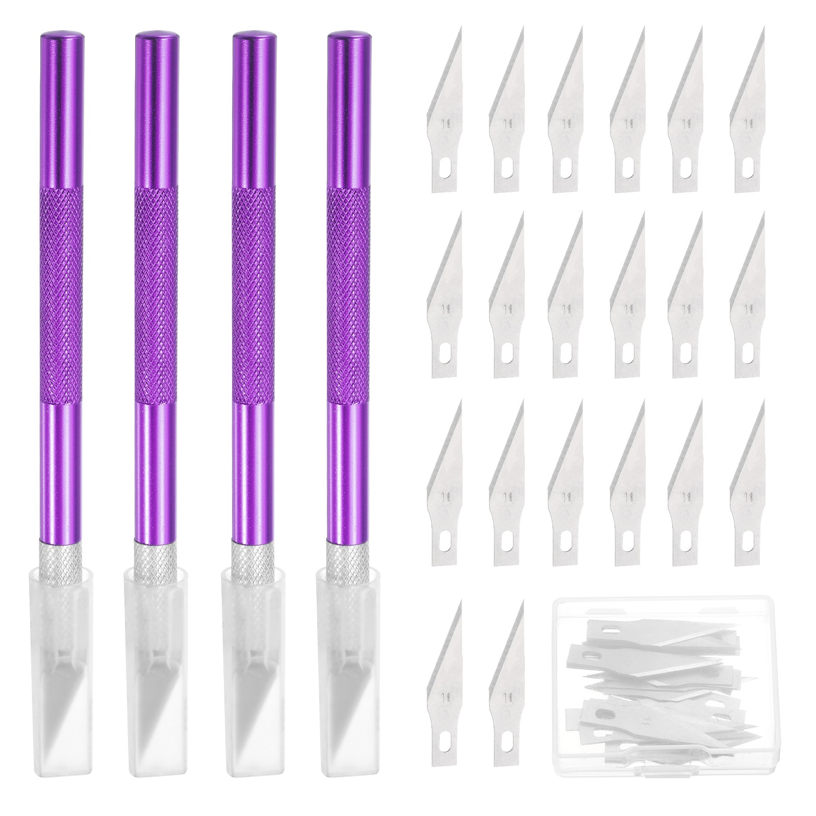 44 Pcs Exacto Knife Set (Purple)