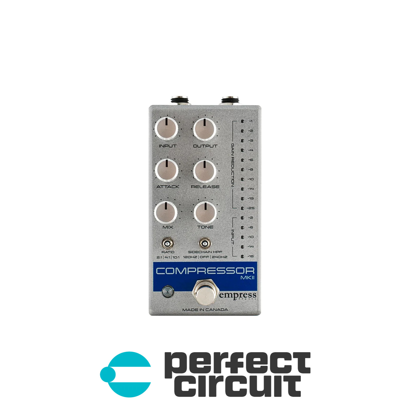 Empress Compressor MKII (Silver) Pedal EFFECTS - NEW - PERFECT CIRCUIT