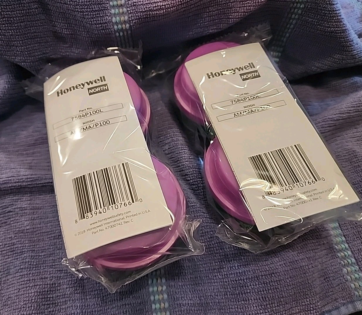 Honeywell 7584P100L Filter Cartridge Set Of 4 Fits 5400 5500 7600 7700 Respiratr