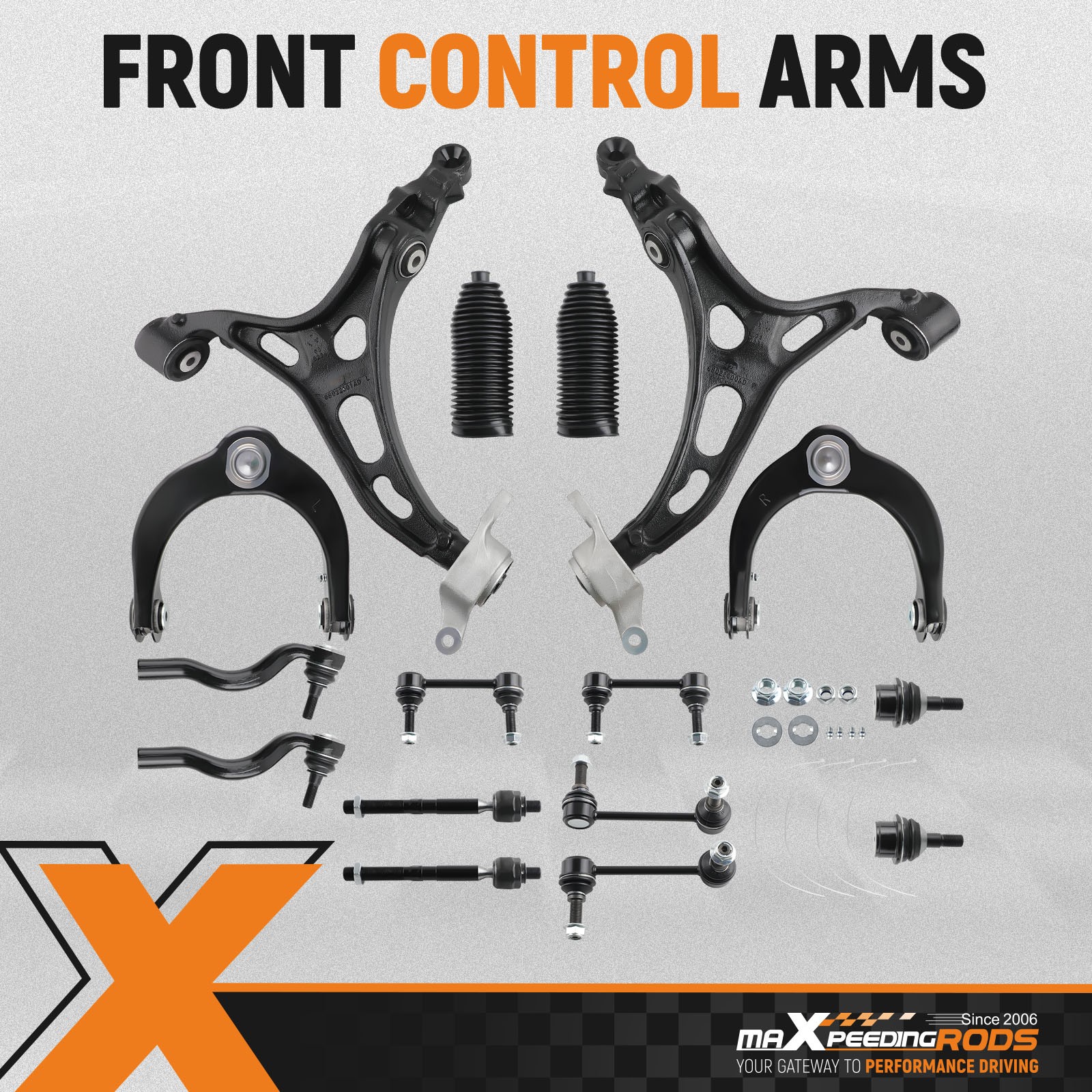 16x Front Lower Control Arm for 2011 2012-2015 Jeep Grand Cherokee Dodge Durango