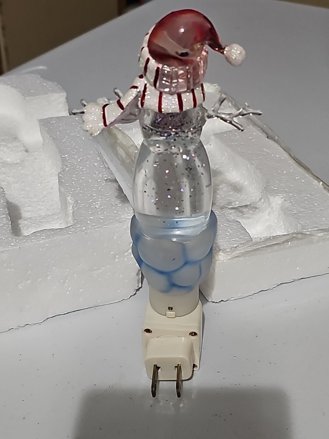 Enchanted Forest Snowman Lava Nightlight