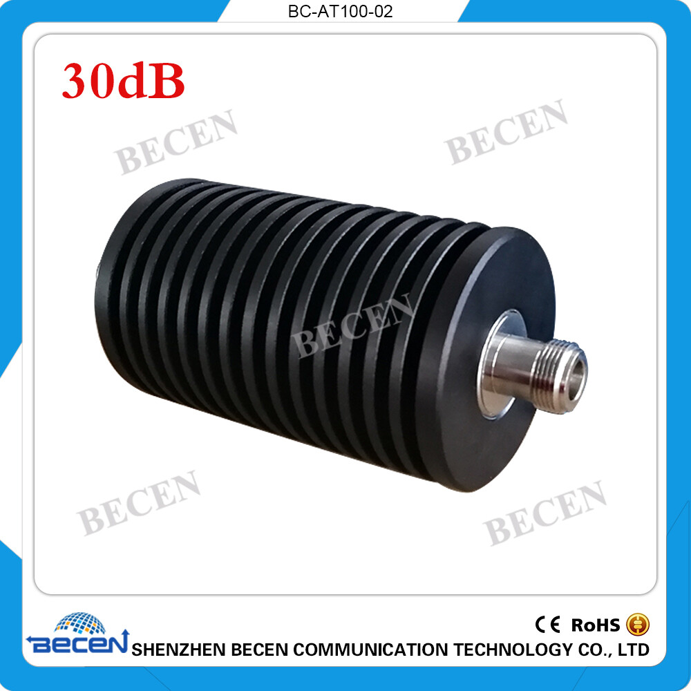 rf Attenuator 100W N 30dB Attenuator Plug male to Jack female 100 Watt DC 3Ghz