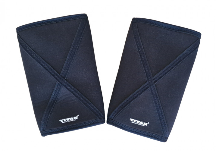 Titan Yellow Jacket Knee Sleeves - Powerlifting - IPF Legal - AMP Legal - Black