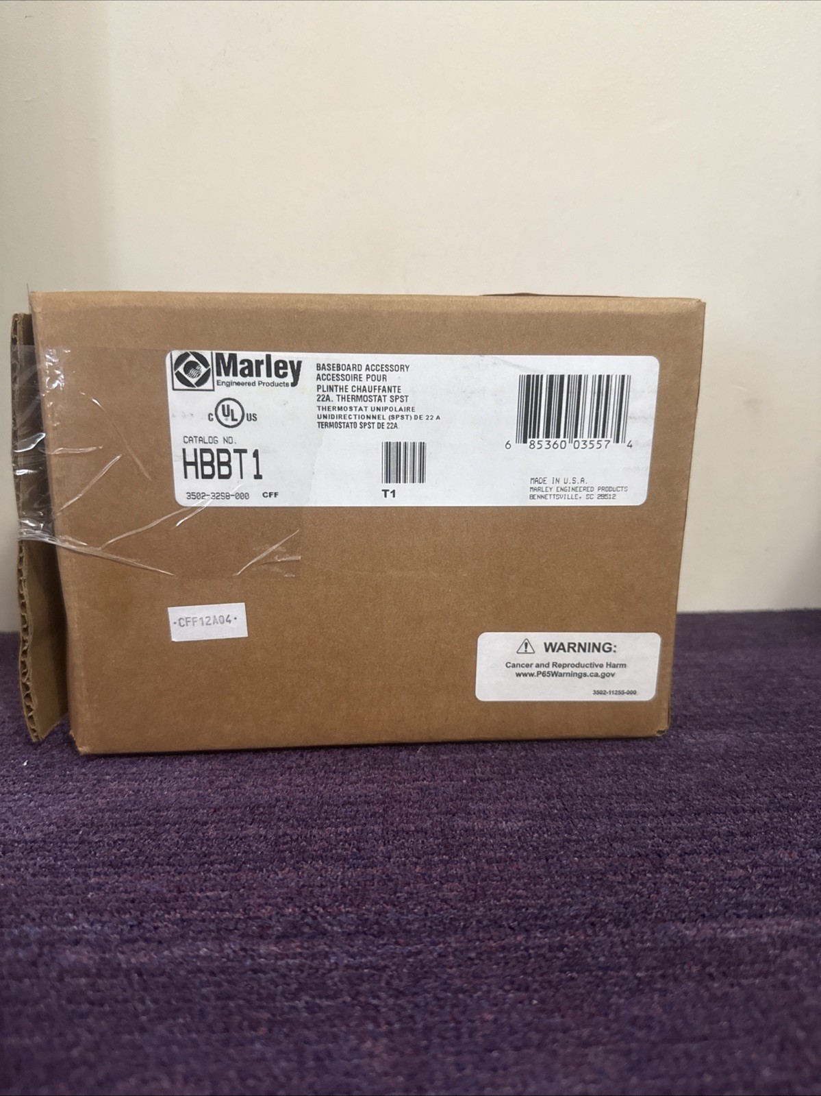 Marley Q Mark HBBT1 Commercial Heater Thermostat HBBT1 New In The Box