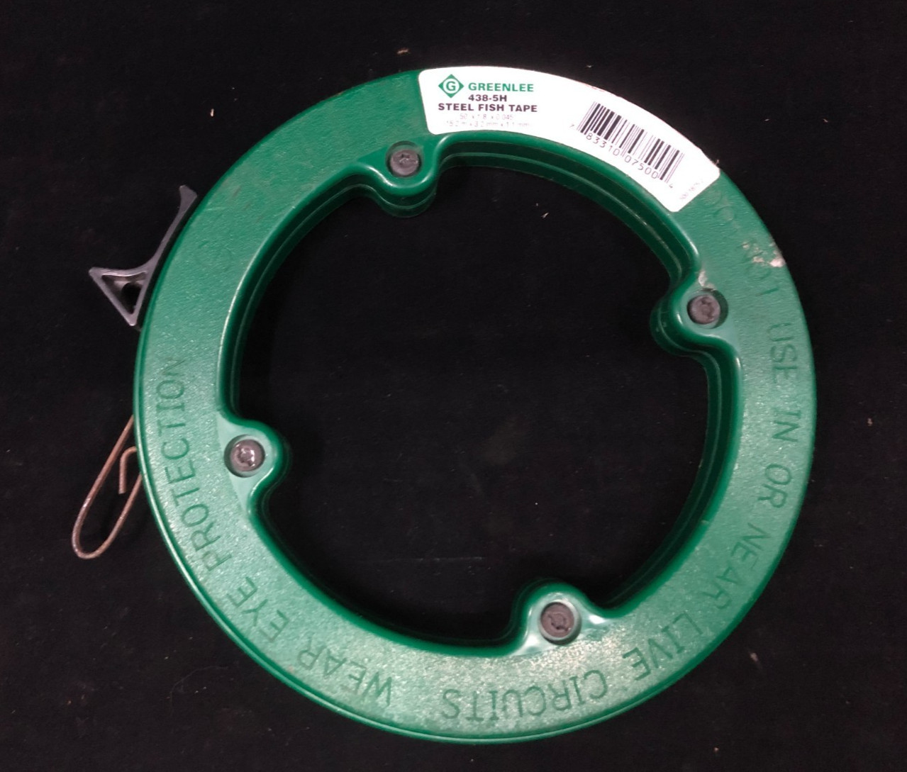 GreenLee 438-5H Steel Fish Tape Snake 1/8" x 50'    JR