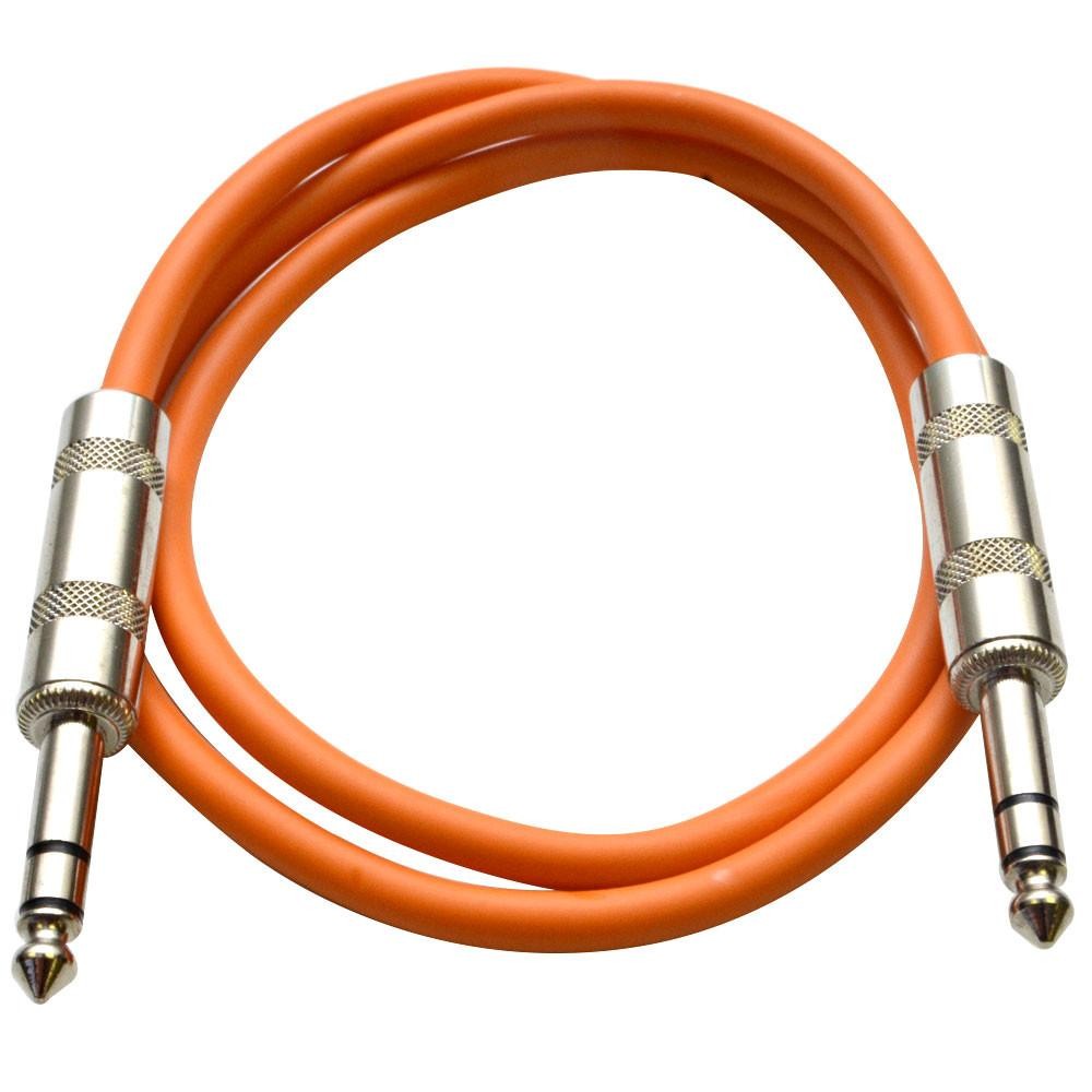 SATRX-2 Orange 2 Foot TRS Patch Cable