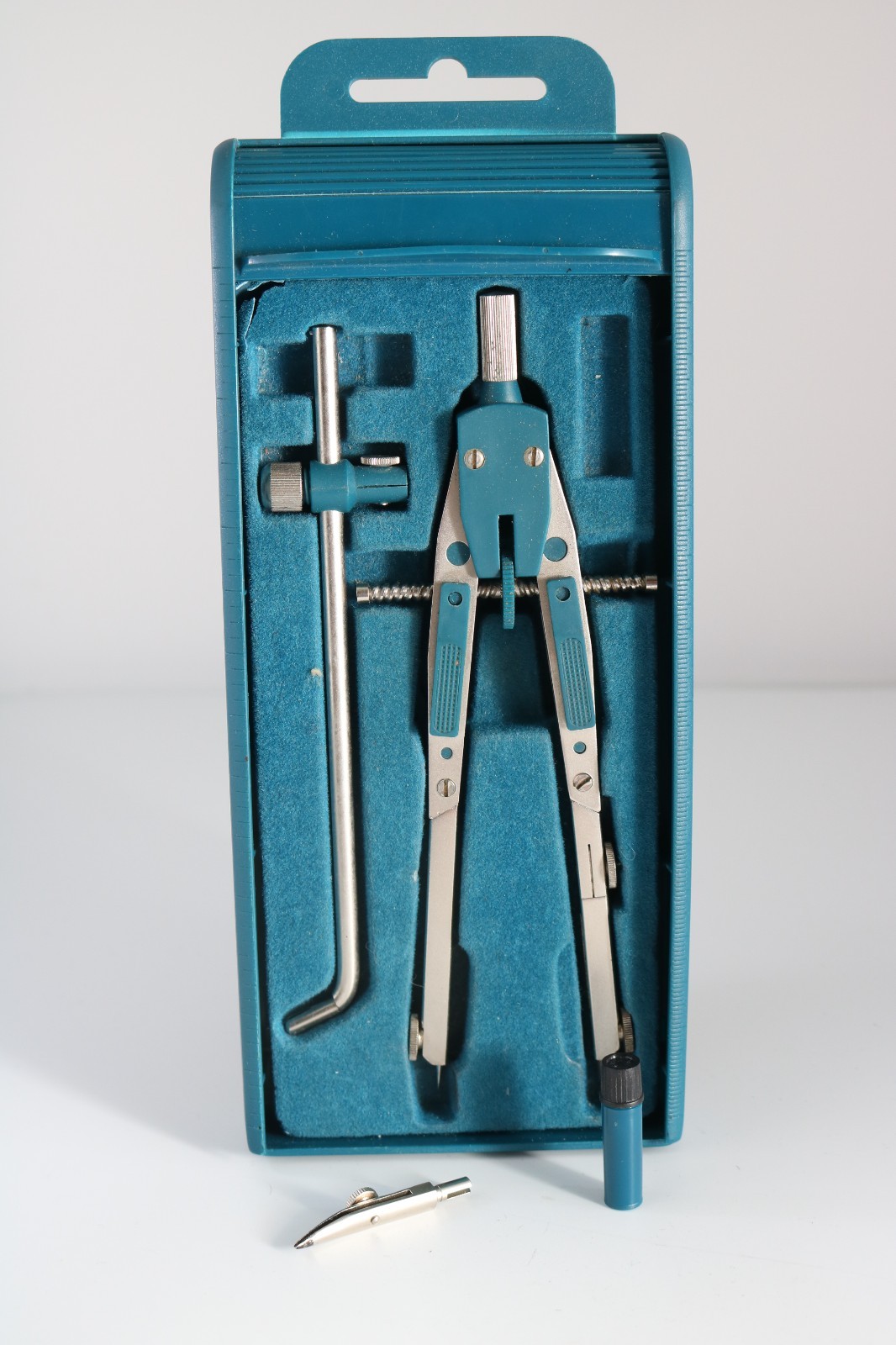 Vintage Unbranded W. German Stainless Steel Compass Set & Case