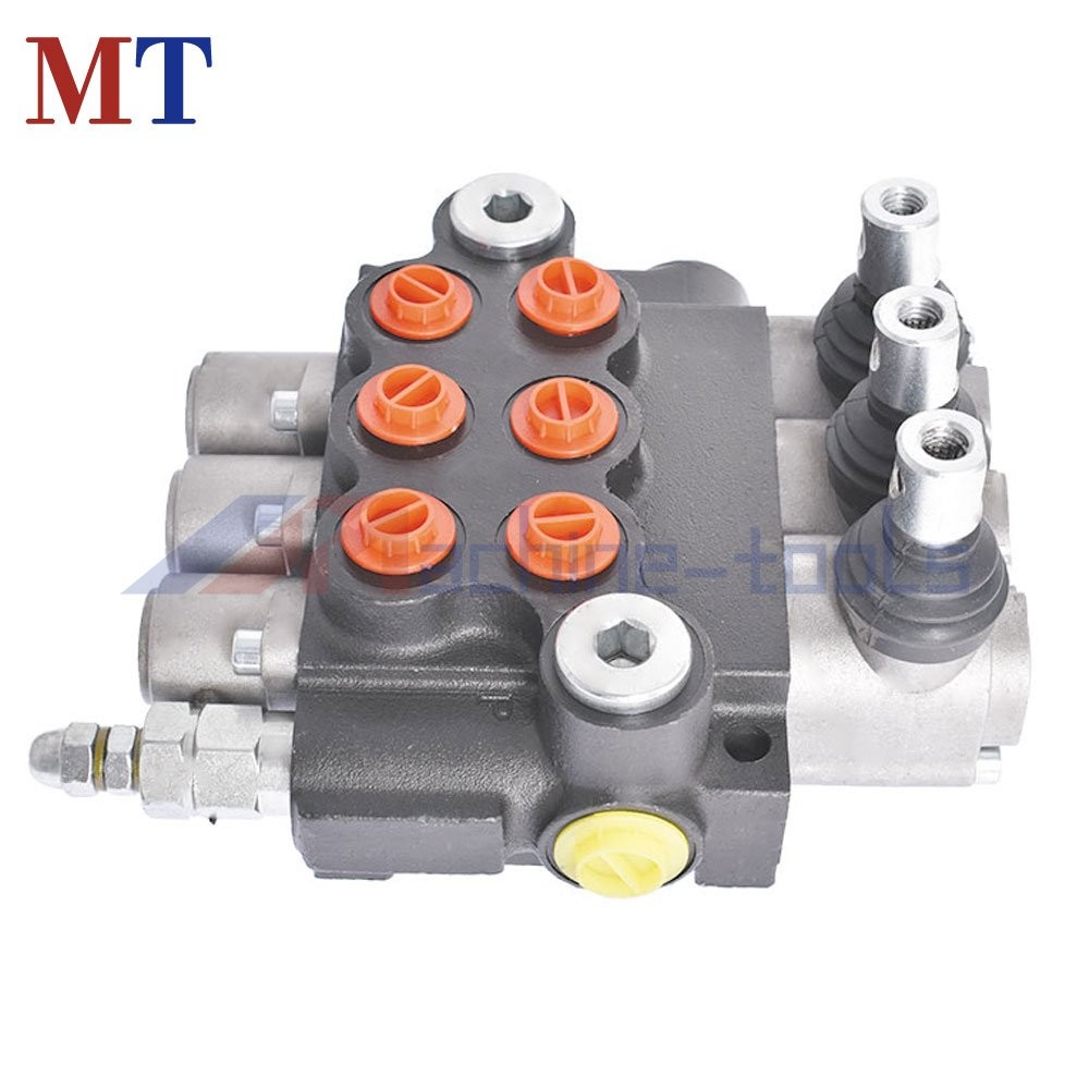 11 GPM Double Acting Adjustable 3-Spool Hydraulic Directional Control Valve