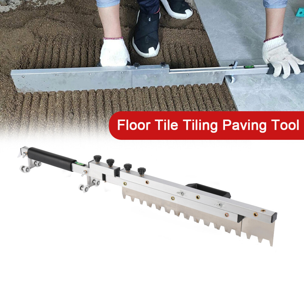 Flat Sand Tiling Paving Tool Tile Flat Ash Device650mm Foldable 410-810mmLength