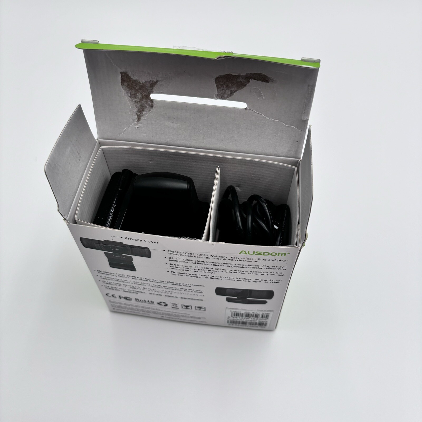 Ausdom HD 1080P Web Camera AF640 - New! Open Box