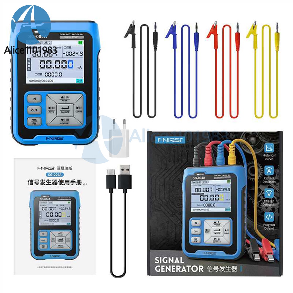 FNIRSI SG-004A 4-20mA Signal Generator Thermocouple/Thermal Resistance Mesure