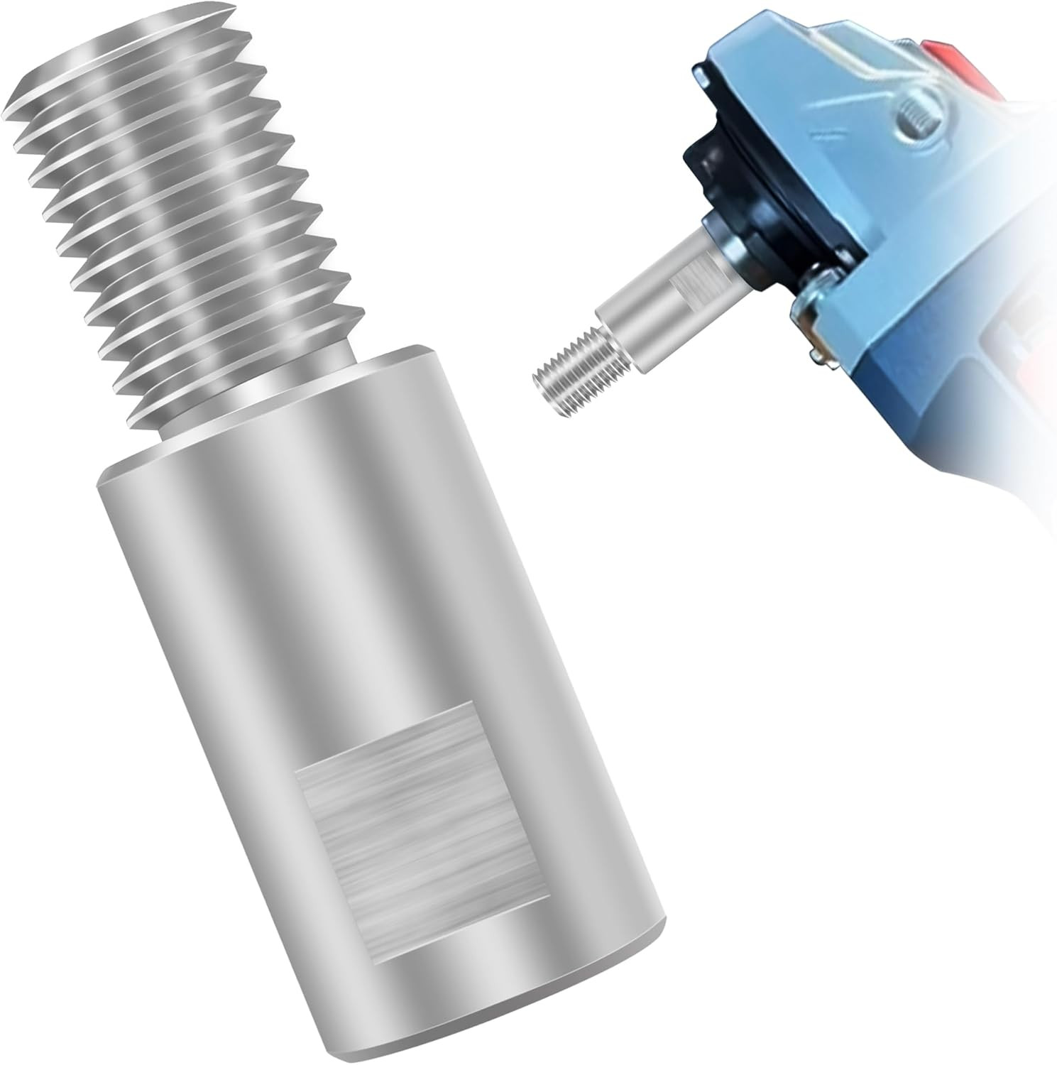 2" Aluminum Airway Buff Extender for Angle Grinder | 5/8"-11 Male & Female Threa