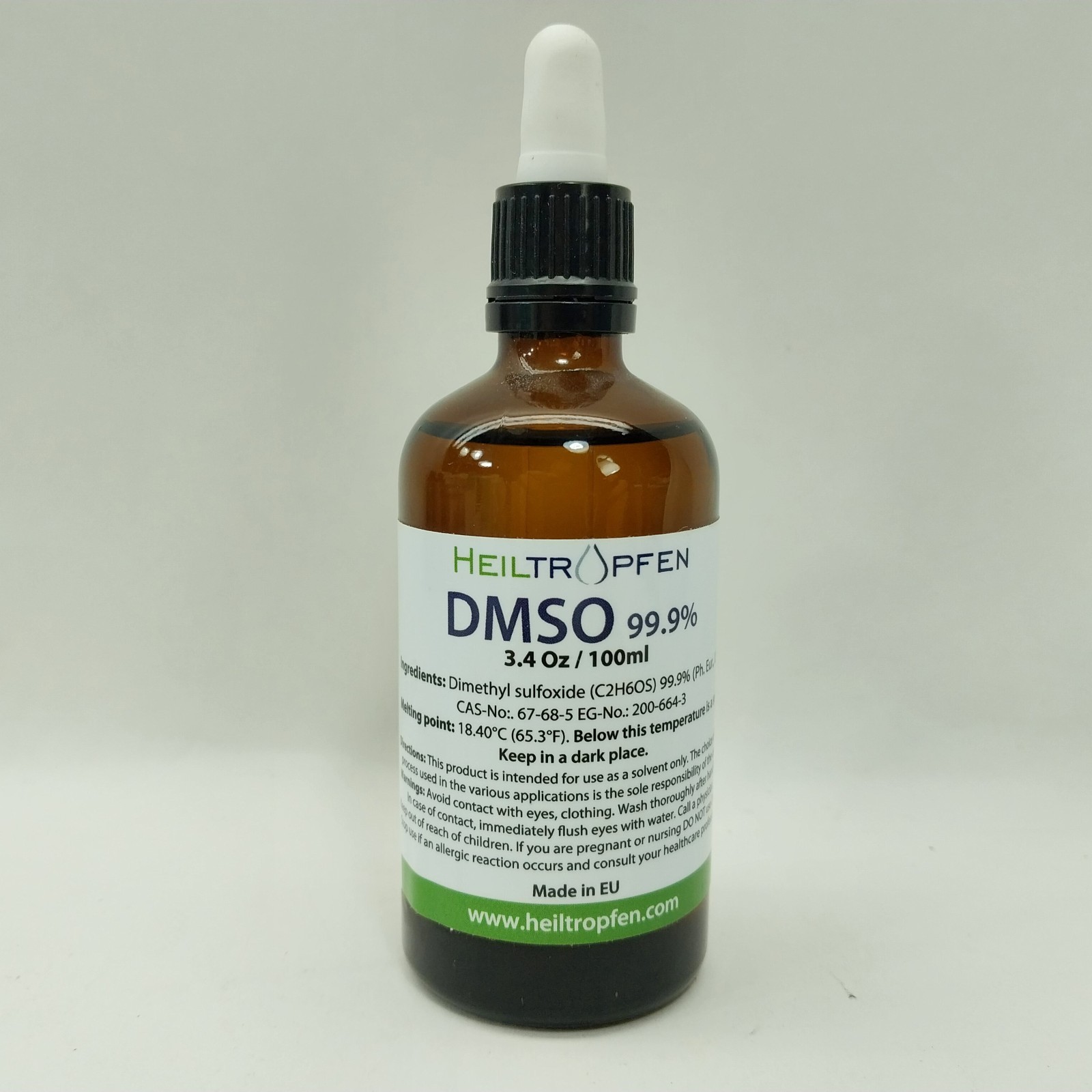 Heiltropfen DMSO 99.9% 3.4 Oz Dimethyl Sulfoxide Liquid!! 7/27
