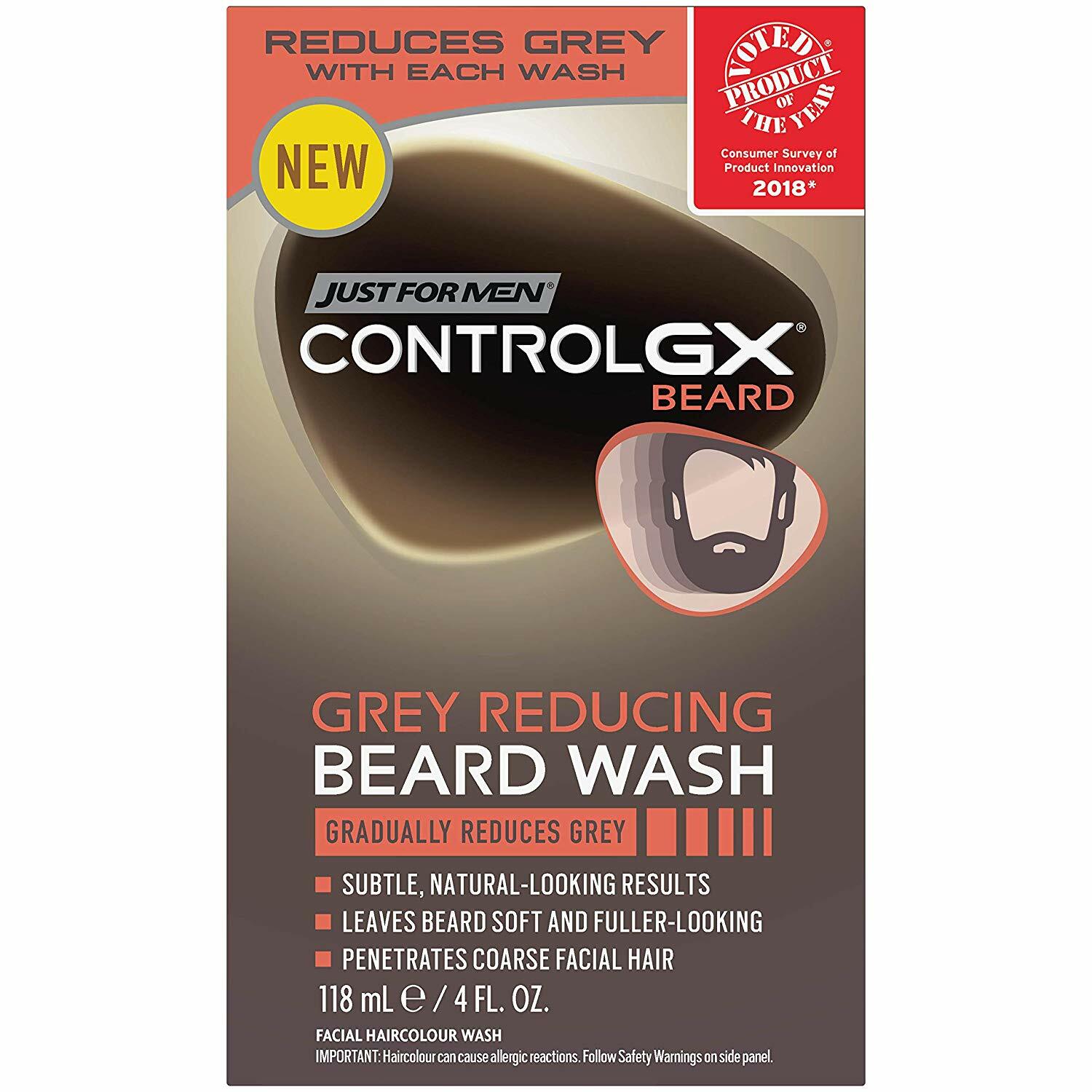 Just For Men Control GX Grey Reducing Shampoo, 5 Fluid Ounce BEARD
