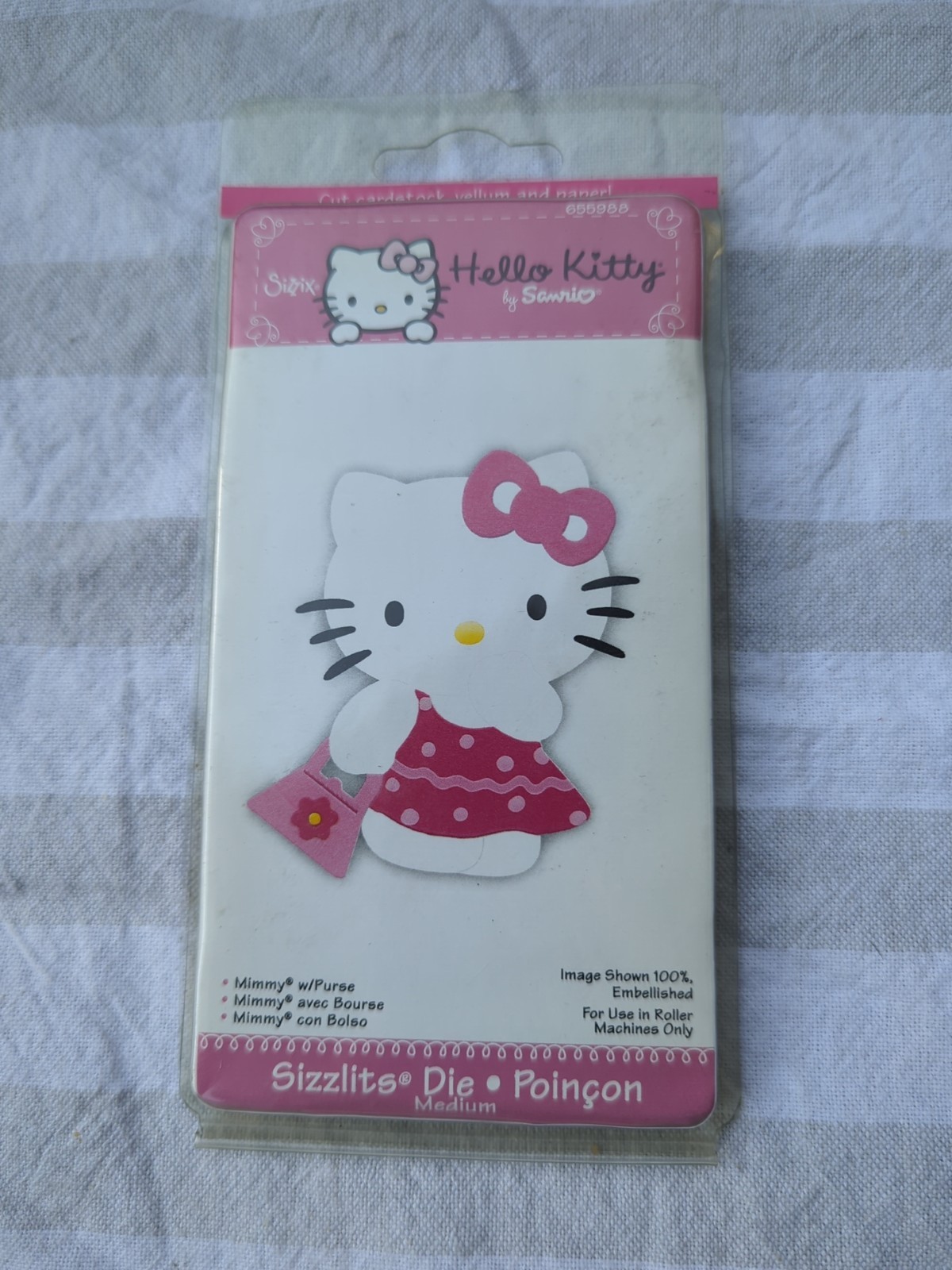 Hello Kitty Sizzlits Medium Die Mimmy With Purse Sizzix NIP